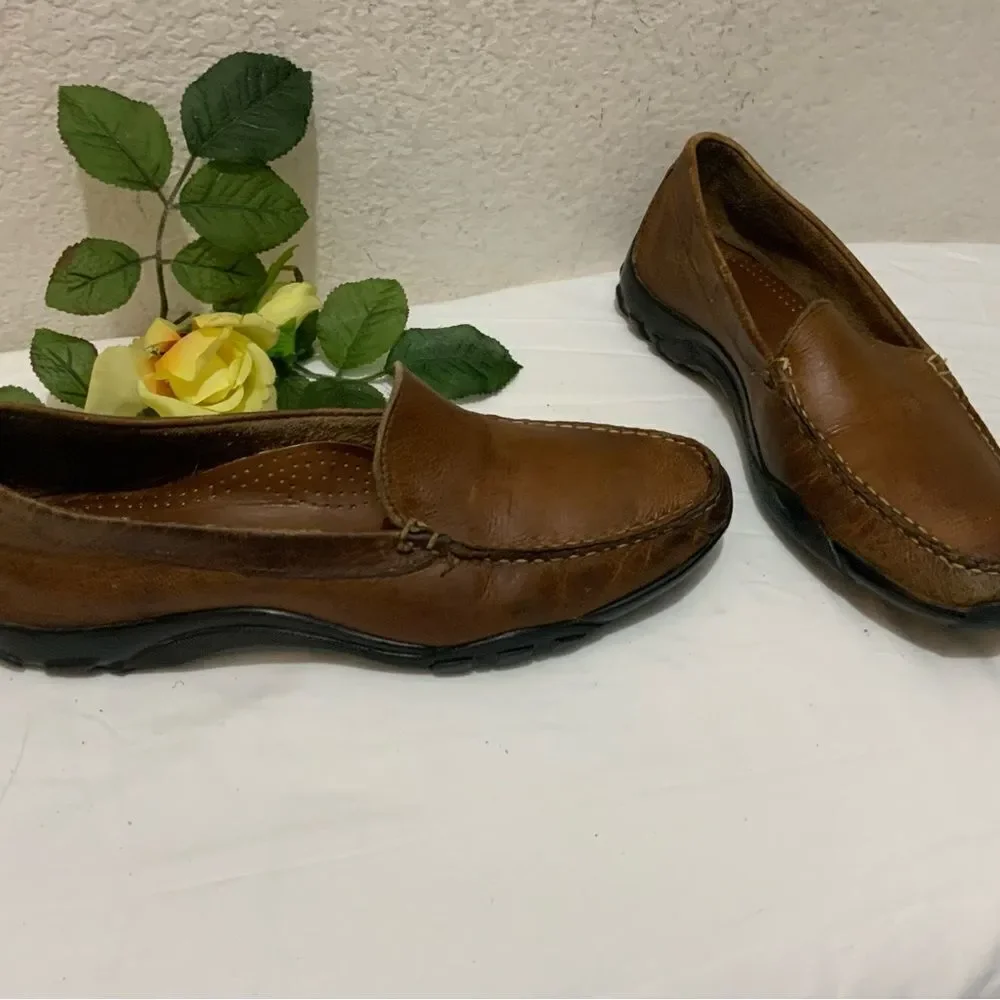 Allen Edmonds Eldorado Driving Loafers Moccasins Shoes Bison Leather Men’s 8.5 D